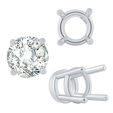 Load image into Gallery viewer, ITI NYC Four Prong Heavy High Setting in Sterling Silver (4.50 mm - 9.00 mm)