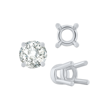 Load image into Gallery viewer, ITI NYC Four Prong Heavy High Setting in Sterling Silver (4.50 mm - 9.00 mm)