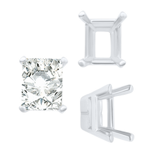 Load image into Gallery viewer, ITI NYC Four Prong Casted Emerald Tiffany Settings in 14K Gold (3.50 x 2.50 mm - 12.00 x 10.00 mm)