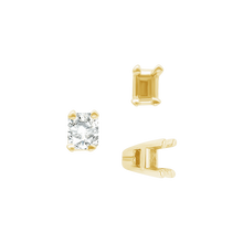 Load image into Gallery viewer, ITI NYC Four Prong Casted Emerald Tiffany Settings in 14K Gold (3.50 x 2.50 mm - 12.00 x 10.00 mm)