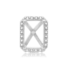 Load image into Gallery viewer, ITI NYC Emerald Cluster Setting in Sterling Sliver (5.00 x 3.00 mm - 7.00 x 5.00 mm)