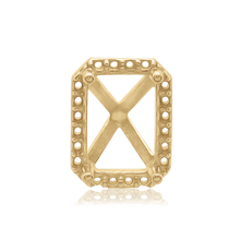 Load image into Gallery viewer, ITI NYC Emerald Cluster Setting in 14K Gold (5.00 x 3.00 mm - 7.00 x 5.00 mm)