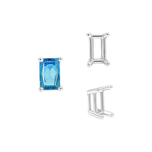 Load image into Gallery viewer, ITI NYC Four Prong Emerald Shape Wire Basket Settings in 14K Gold (3.00 x 2.25 mm - 18.00 x 13.00 mm)