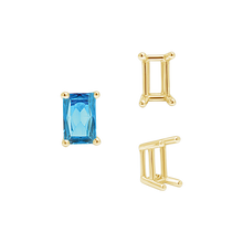 Load image into Gallery viewer, ITI NYC Four Prong Emerald Shape Wire Basket Settings in 14K Gold (3.00 x 2.25 mm - 18.00 x 13.00 mm)