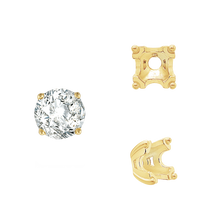 Load image into Gallery viewer, ITI NYC Round Fishtail Settings in 14K Gold (4.00 mm - 8.00 mm)