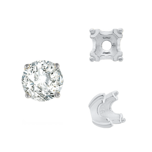 Load image into Gallery viewer, ITI NYC Round Fishtail Settings in Sterling Silver (4.00 mm - 8.00 mm)