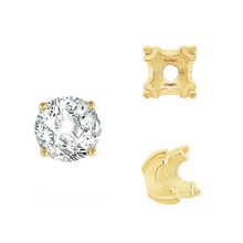 Load image into Gallery viewer, ITI NYC Round Fishtail Settings in 14K Gold (4.00 mm - 8.00 mm)