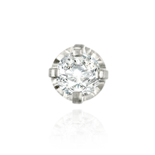 Load image into Gallery viewer, Diamond Cut Faceted Illusion on Tiffany Settings with Peg (1.75 mm - 3.50 mm)