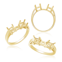 Load image into Gallery viewer, ITI NYC Two Stone Square Accented Remount