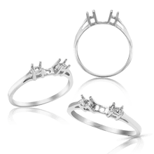 Load image into Gallery viewer, ITI NYC Two Stone Round Accented Remount