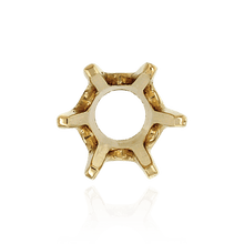 Load image into Gallery viewer, ITI NYC Six Prong Round Standard High Base Settings in 14K Gold (2.60 mm - 9.25 mm)