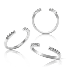 Load image into Gallery viewer, ITI NYC Accented Shank with Side Stones