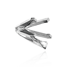 Load image into Gallery viewer, ITI NYC V-End Heart Shape Solitaire Settings in 14K Gold (4.00 x 4.00 mm - 7.00 x 7.00 mm)