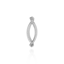 Load image into Gallery viewer, ITI NYC V-End Marquise Shape Wire Basket Settings in Sterling Silver (3.50 x 1.50 mm - 20.00 x 10.00 mm)