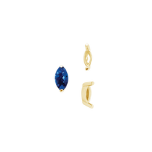 Load image into Gallery viewer, ITI NYC Two Prong Marquise Shape Single Base Settings in 14K Gold (3.00 x 1.75 mm - 12.00 x 6.00 mm)