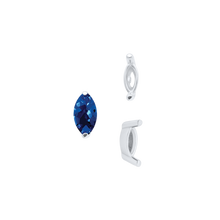 Load image into Gallery viewer, ITI NYC Two Prong Marquise Shape Single Base Settings in 14K Gold (3.00 x 1.75 mm - 12.00 x 6.00 mm)