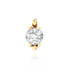 Load image into Gallery viewer, Marquise Shape Illusion Settings for One Round Stone (1.30 mm - 2.75 mm)