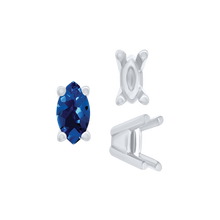 Load image into Gallery viewer, ITI NYC Four Prong Casted Marquise Tiffany Settings in Sterling Silver (5.00 x 3.00 mm - 7.00 x 3.50 mm)