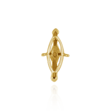 Load image into Gallery viewer, ITI NYC V-End Marquise Shape Solitaire Settings With Peg in 14K Gold (5.50 x 2.75 mm - 15.00 x 7.00 mm)