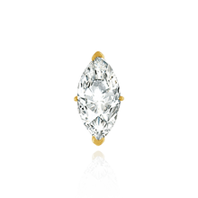 Load image into Gallery viewer, ITI NYC V-End Marquise Shape Solitaire Settings With Peg in 14K Gold (5.50 x 2.75 mm - 15.00 x 7.00 mm)