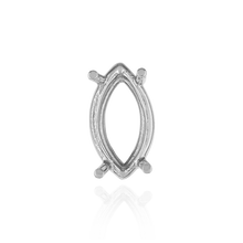 Load image into Gallery viewer, ITI NYC Four Prong Marquise Shape Wire Basket Settings in Sterling Silver (7.00 x 4.00 mm - 16.00 x 8.00 mm)