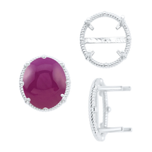 Load image into Gallery viewer, ITI NYC Four Prong Oval Cabochon Settings in 14K Gold (6.00 x 4.00 mm - 25.00 x 18.00 mm