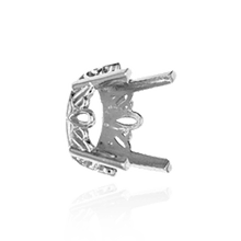 Load image into Gallery viewer, ITI NYC Four Prong Oval Filigree Settings in 14K Gold (5.00 x 3.00 mm - 22.00 x 16.00 mm)