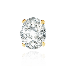 Load image into Gallery viewer, ITI NYC Four Prong Oval Tapered Settings With Peg in 14K Gold (5.00 x 3.00 mm - 12.00 x 10.00 mm)