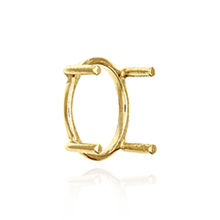 Load image into Gallery viewer, ITI NYC Four Prong Oval Single Base Settings in 14K Gold (5.00 x 3.00 mm - 28.00 x 21.00 mm)