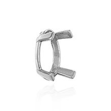 Load image into Gallery viewer, ITI NYC Four Prong Oval Heavy Single Base Settings in Sterling Silver (6.00 x 4.00 mm - 23.00 x 17.00 mm)