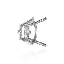 Load image into Gallery viewer, ITI NYC Four Prong Oval Wire Basket Settings With Pads in 18K Gold (5.00 x 3.00 mm - 12.00 x 10.00 mm)