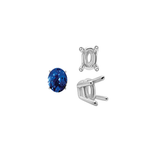 Load image into Gallery viewer, ITI NYC Four Prong Oval Wire Basket Settings in Sterling Silver (3.00 x 2.00 mm - 28.00 x 18.00 mm)