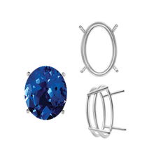 Load image into Gallery viewer, ITI NYC Four Prong Oval Wire Basket Settings in 14K Gold (3.00 x 2.00 mm - 28.00 x 18.00 mm)