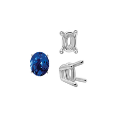 Load image into Gallery viewer, ITI NYC Four Prong Oval Wire Basket Settings in 18K Gold (3.00 x 2.00 mm - 13.00 x 9.00 mm)