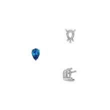 Load image into Gallery viewer, ITI NYC Five Prong Pear Shape Wire Basket Settings in 14K Gold (3.00 x 1.75 mm - 12.00 x 8.00 mm)