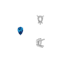 Load image into Gallery viewer, ITI NYC Five Prong Pear Shape Wire Basket Settings in 14K Gold (3.00 x 1.75 mm - 12.00 x 8.00 mm)