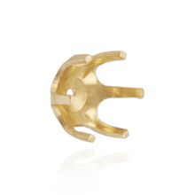 Load image into Gallery viewer, ITI NYC Six Prong Round Pearl Cup Settings in 14K Gold (3.00 mm - 10.00 mm)