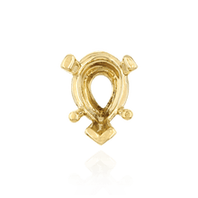Load image into Gallery viewer, ITI NYC V-End Pear Shape Heavy Tapered Settings in 14K Gold (6.00 x 4.00 mm - 26.00 x 18.00 mm)