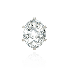 Load image into Gallery viewer, ITI NYC Six Prong Oval Solitaire Settings With Peg in Platinum (6.00 x 4.00 mm - 9.00 x 7.00 mm)