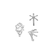 Load image into Gallery viewer, ITI NYC Six Prong Pear Shape Tiffany Settings With Peg in 14K Gold (3.00 x 1.75 mm - 15.00 x 9.00 mm)