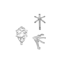 Load image into Gallery viewer, ITI NYC Six Prong Pear Shape Tiffany Settings With Peg in 14K Gold (3.00 x 1.75 mm - 15.00 x 9.00 mm)