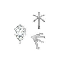 Load image into Gallery viewer, ITI NYC Six Prong Pear Shape Tiffany Settings With Peg in 14K Gold (3.00 x 1.75 mm - 15.00 x 9.00 mm)