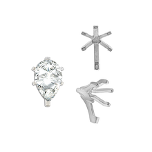 Load image into Gallery viewer, ITI NYC Six Prong Pear Shape Tiffany Settings With Peg in 14K Gold (3.00 x 1.75 mm - 15.00 x 9.00 mm)