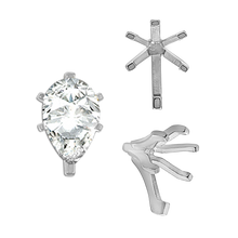 Load image into Gallery viewer, ITI NYC Six Prong Pear Shape Tiffany Settings With Peg in 14K Gold (3.00 x 1.75 mm - 15.00 x 9.00 mm)