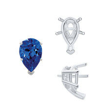 Load image into Gallery viewer, ITI NYC V-End Pear Shape Solitaire Settings With Peg in 14K Gold (5.00 x 3.00 mm - 15.00 x 9.00 mm)