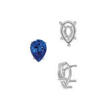 Load image into Gallery viewer, ITI NYC Five Prong Pear Shape Tapered Base Wire Basket Settings in 14K Gold (5.00 x 3.00 mm - 19.00 x 13.00 mm)