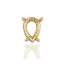 Load image into Gallery viewer, ITI NYC Four Prong Pear Shape Wire Basket Settings in 14K Gold (4.25 x 2.50 mm - 22.00 x 14.00 mm)