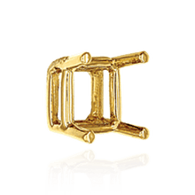 Load image into Gallery viewer, ITI NYC Four Prong Square Wire Basket Settings in 14K Gold (2.00 mm - 10.75 mm)