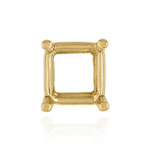 Load image into Gallery viewer, ITI NYC Four Prong Square Wire Basket Settings in 14K Gold (2.00 mm - 10.75 mm)