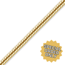 Load image into Gallery viewer, Special Order Only: Bulk / Spooled Round Snake Chain in Gold